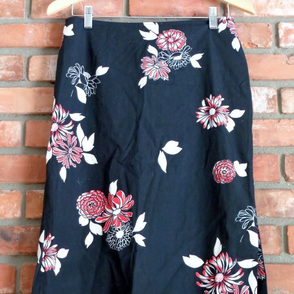 Monsoon Large Print Straight Skirt Size 8 - Picture 1 of 2